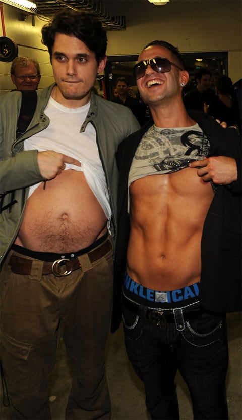 Photo John Mayer And The Situation Flash Their Abs Towleroad