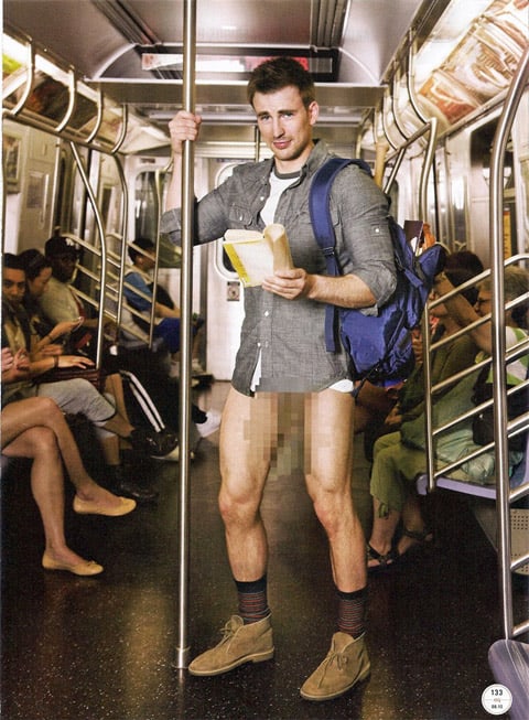 Photo Chris Evans Takes A No Pant