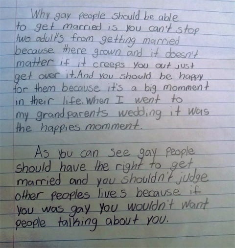 Gay marriage essays